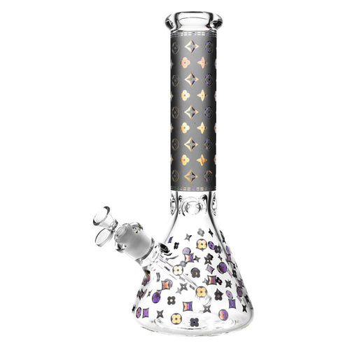 Shop CaliConnected 14” Floral Diamond Beaker Bong in australian
