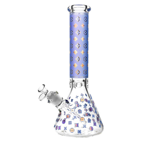 Shop CaliConnected 14” Floral Diamond Beaker Bong in australian