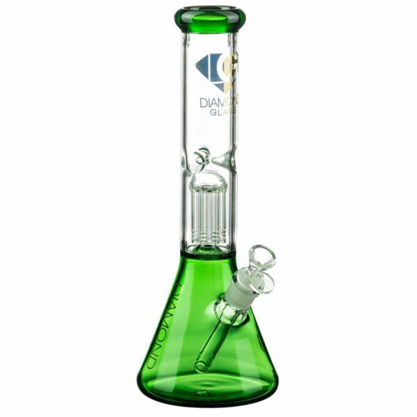 Shop Diamond Glass 13” 8-Arm Tree Perc Beaker Bong in australian