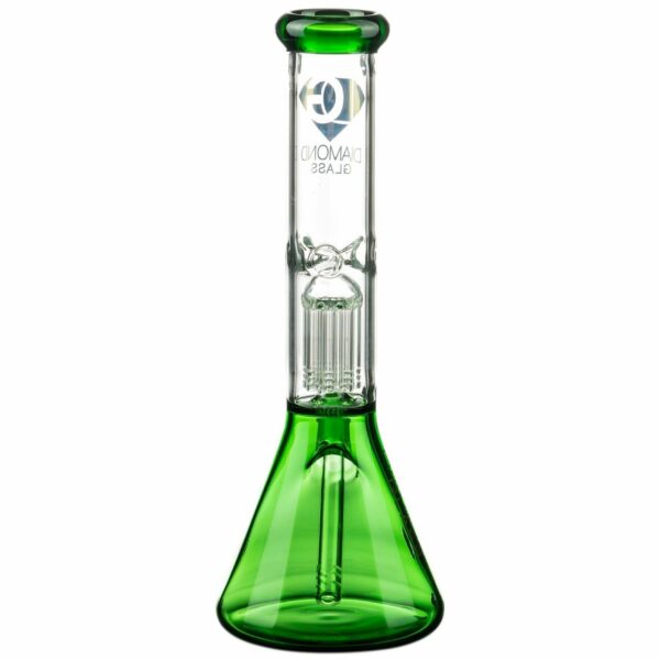 Shop Diamond Glass 13” 8-Arm Tree Perc Beaker Bong in australian