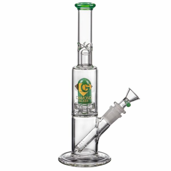 Shop Diamond Glass 10” Skinny Neck UFO Straight Tube Bong in australian
