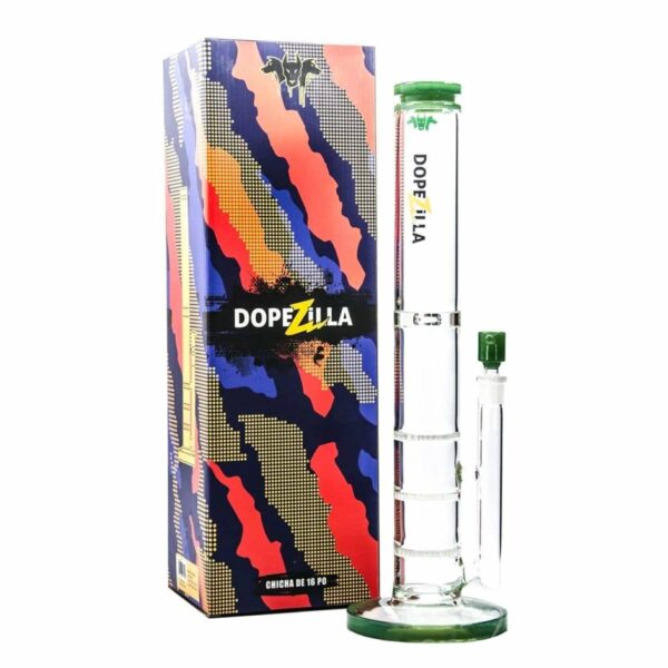 Shop Dopezilla 16” Cerberus Straight Tube Bong in australian