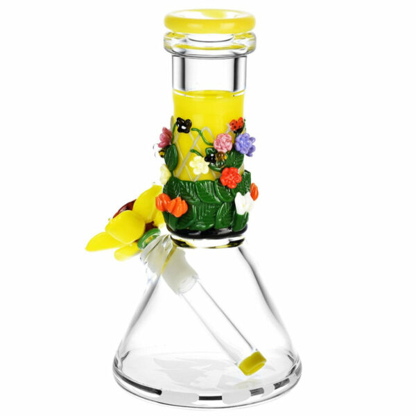 Shop Empire Glassworks 8” Sunshine Garden Baby Beaker Bong 🌼 in australian