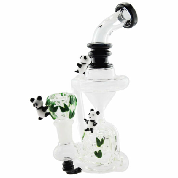 Shop Empire Glassworks Climbing Pandas Recycler Bong 🐼 in australian