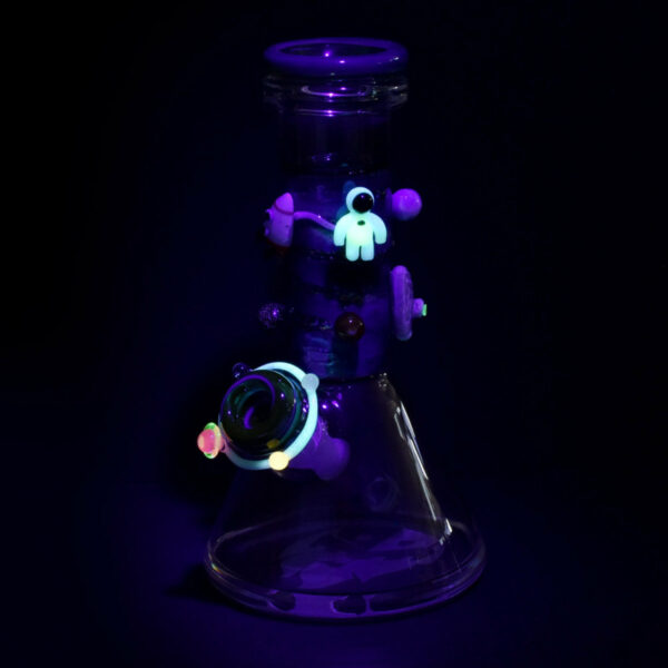 Shop Empire Glassworks 8” Galaxy Baby Beaker Bong 🌙 🔭 in australian