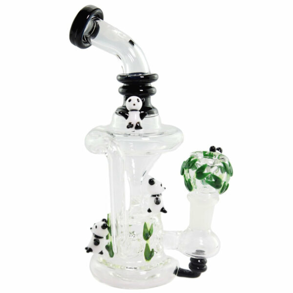 Shop Empire Glassworks Climbing Pandas Recycler Bong 🐼 in australian
