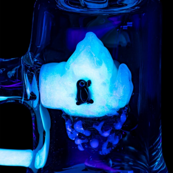 Shop Empire Glassworks “Avenge the Arctic” UV Mini Beaker Bong ❄️ in australian