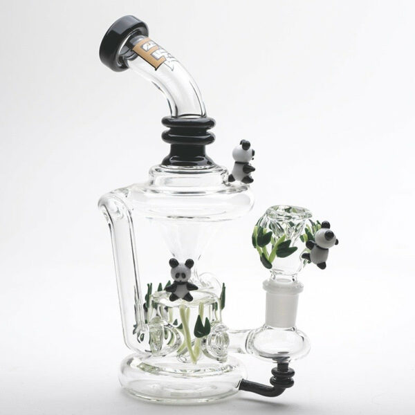Shop Empire Glassworks Climbing Pandas Recycler Bong 🐼 in australian
