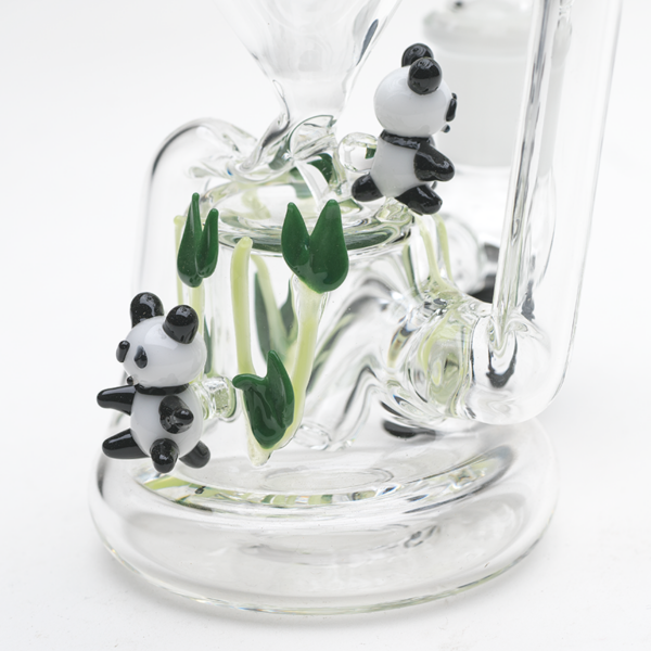Shop Empire Glassworks Climbing Pandas Recycler Bong 🐼 in australian