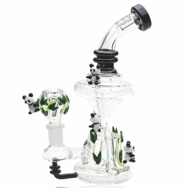 Shop Empire Glassworks Climbing Pandas Recycler Bong 🐼 in australian