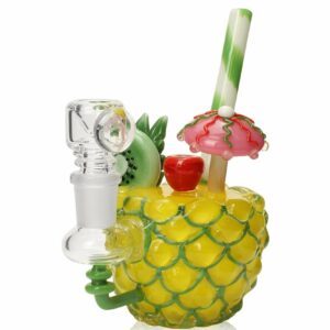 Shop Empire Glassworks “Pineapple Paradise” Mini Bong 🌴🍍 in australian