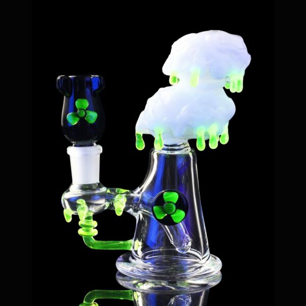Shop Empire Glassworks 6” Radioactive Cloud Bong w. Nuke Bowl in australian