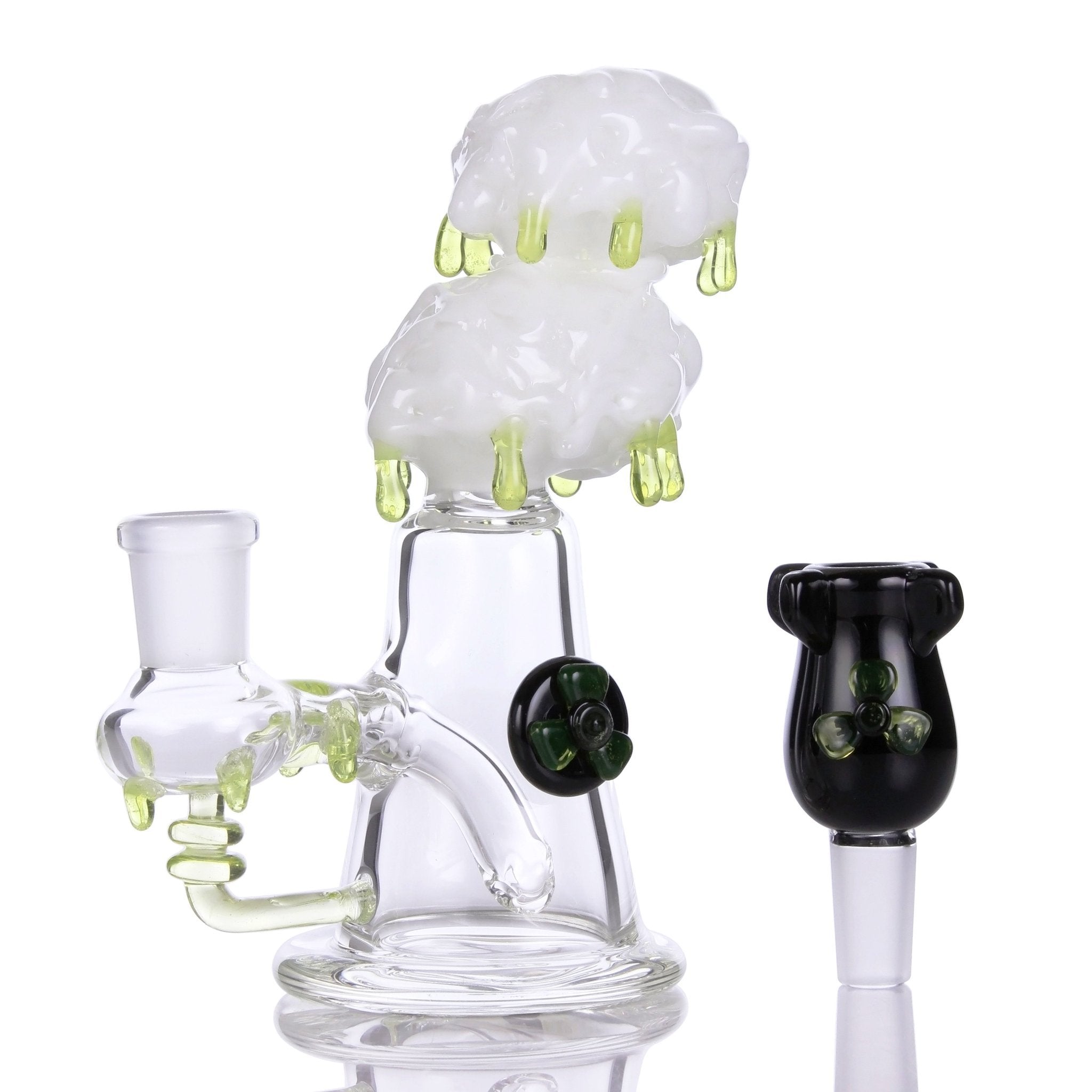 Shop Empire Glassworks 6” Radioactive Cloud Bong w. Nuke Bowl in australian