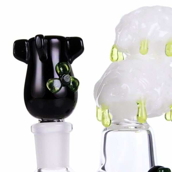 Shop Empire Glassworks 6” Radioactive Cloud Bong w. Nuke Bowl in australian