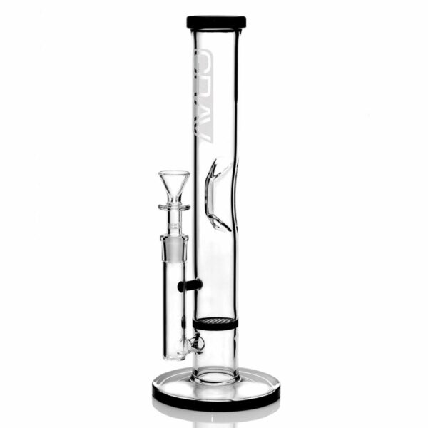 Shop Grav® 12” Straight Tube Honeycomb Perc Water Pipe in australian