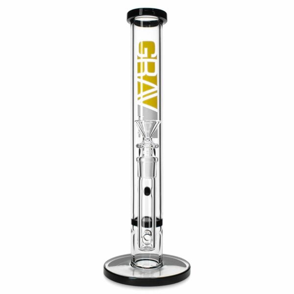 Shop Grav® 12” Straight Tube Honeycomb Perc Water Pipe in australian
