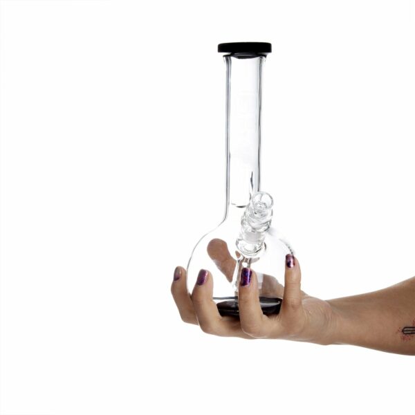 Shop Grav® 8” Bubble Base Beaker Bong - Black in australian