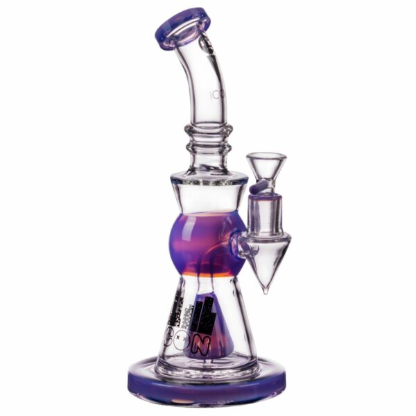 Shop Icon Glass 9.5” Pyramid Cone Perc Rig 🌿🍯 in australian