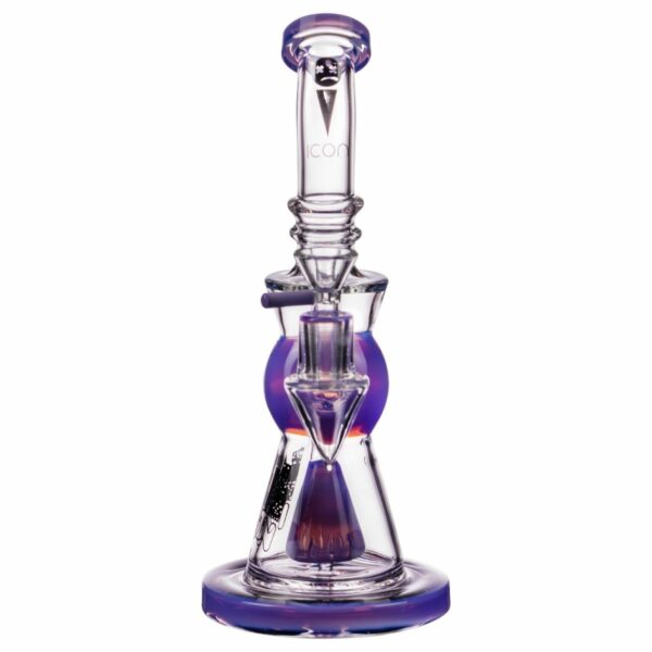 Shop Icon Glass 9.5” Pyramid Cone Perc Rig 🌿🍯 in australian