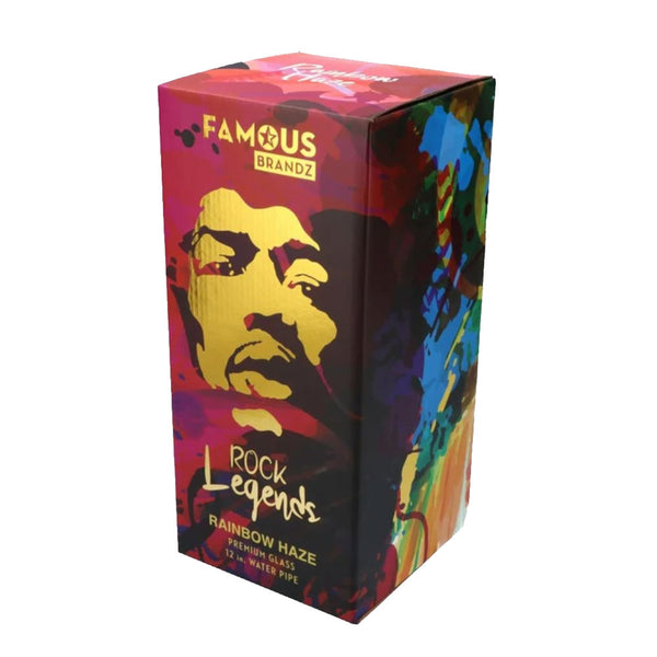 Shop Rock Legends Jimi Hendrix Purple Haze 12” Glass Beaker Bong in australian