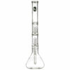 Shop LA Pipes 20” 5mm Thick Double Showerhead Perc Beaker Bong in australian