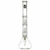 Shop LA Pipes 20” 5mm Thick Double Showerhead Perc Beaker Bong in australian