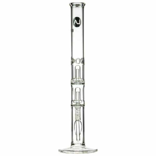 Shop LA Pipes 20” 5mm Thick Double Showerhead Straight Tube Bong in australian
