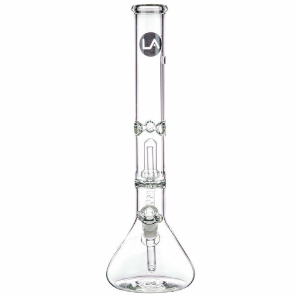 Shop LA Pipes 16” 5mm Thick Showerhead Perc Beaker Bong in australian