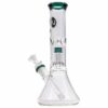 Shop LA Pipes 11” Color Accented Showerhead Perc Beaker Bong in australian