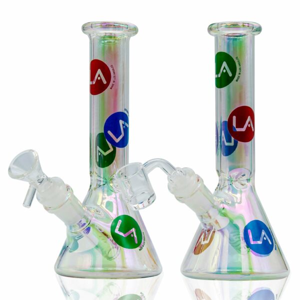 Shop LA Pipes 9” Champagne Disco Beaker Bong 🌿🍯 in australian
