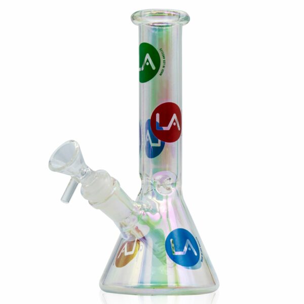 Shop LA Pipes 9” Champagne Disco Beaker Bong 🌿🍯 in australian