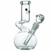 Shop Nucleus 8” Clear Glass Zong Neck Bubble Beaker Bong in australian