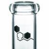 Shop Nucleus 8” Clear Glass Zong Neck Bubble Beaker Bong in australian