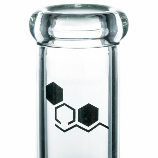 Shop Nucleus 8” Clear Glass Zong Neck Bubble Beaker Bong in australian
