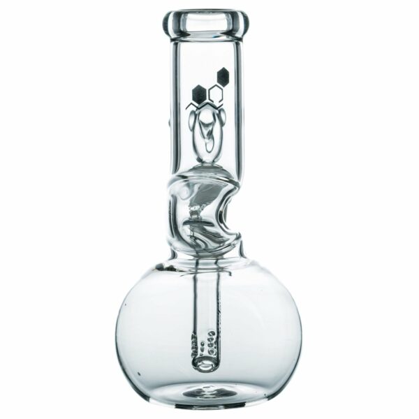 Shop Nucleus 8” Clear Glass Zong Neck Bubble Beaker Bong in australian
