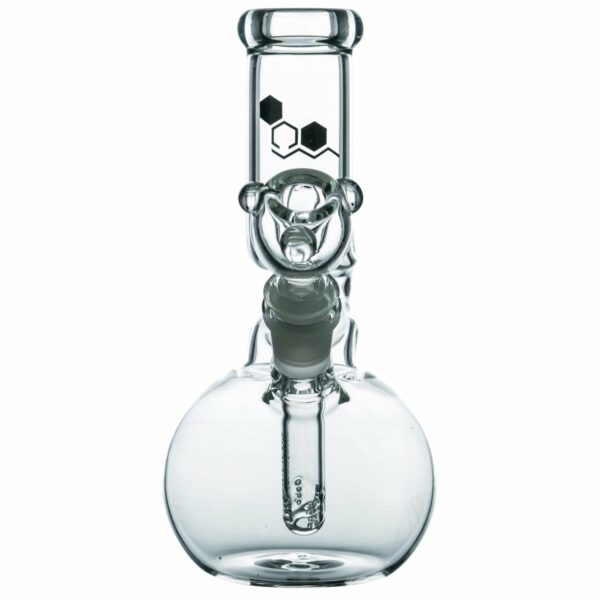 Shop Nucleus 8” Clear Glass Zong Neck Bubble Beaker Bong in australian