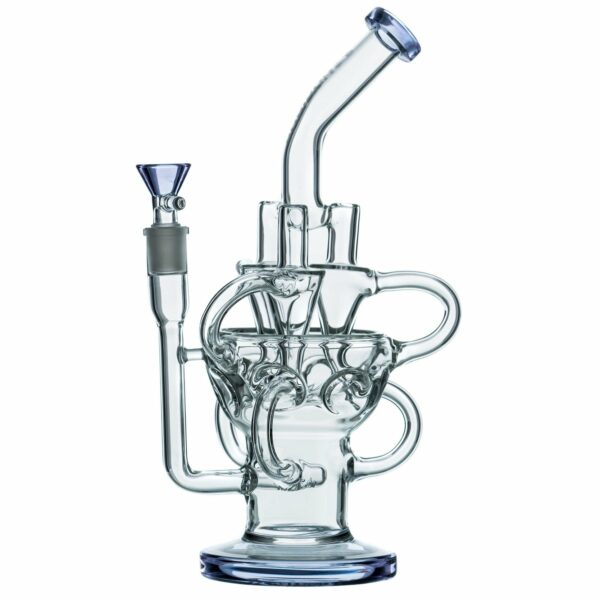 Shop Nucleus 11” Half Fab Egg Triple Recycler Bong in australian