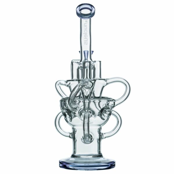 Shop Nucleus 11” Half Fab Egg Triple Recycler Bong in australian