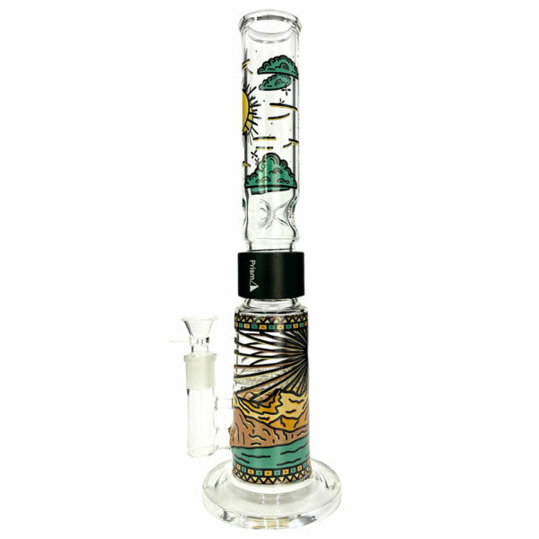Shop Prism Pipes 15” Desert Dream’n Honeycomb Perc Straight Tube Bong in australian