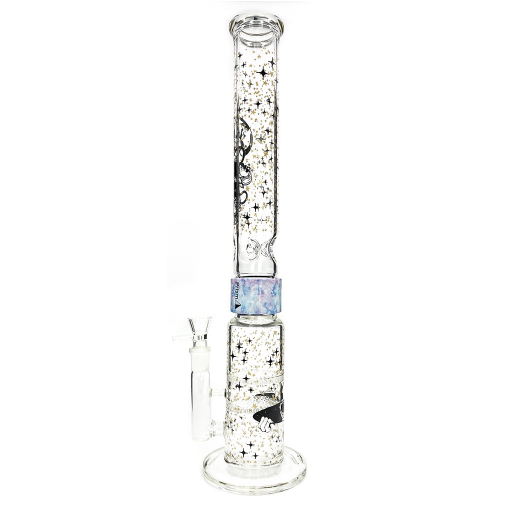 Shop Prism Pipes 19” Spaced Out Honeycomb Perc Straight Tube Bong in australian