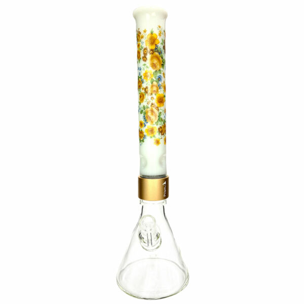 Shop Prism Pipes 18” Vintage Floral Beaker Bong in australian