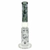 Shop Prism Pipes 15” Skull Honeycomb Perc Straight Tube Bong in australian