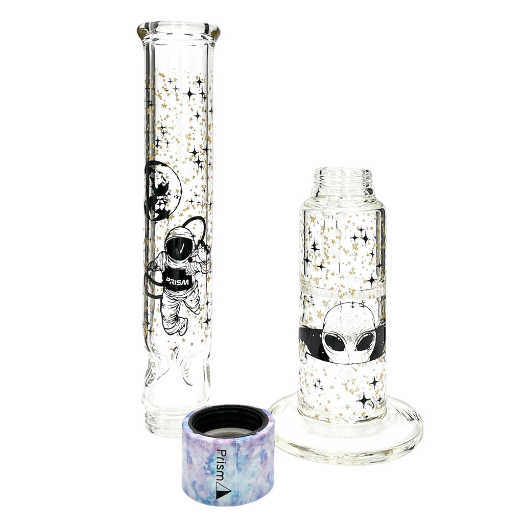 Shop Prism Pipes 19” Spaced Out Honeycomb Perc Straight Tube Bong in australian