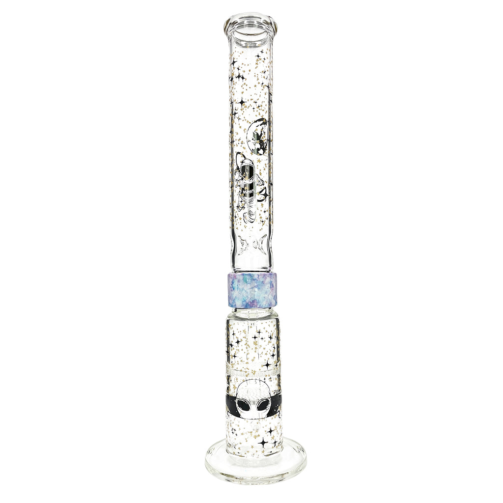 Shop Prism Pipes 19” Spaced Out Honeycomb Perc Straight Tube Bong in australian