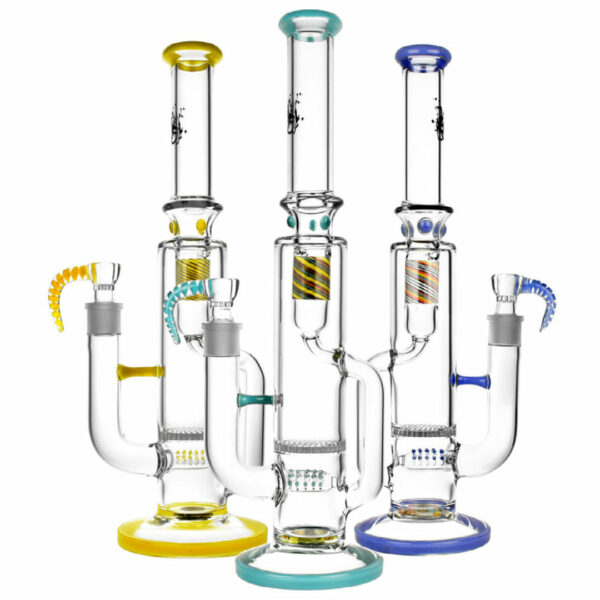 Shop Pulsar 15” Inline Recycler Honeycomb Perc Bong in australian