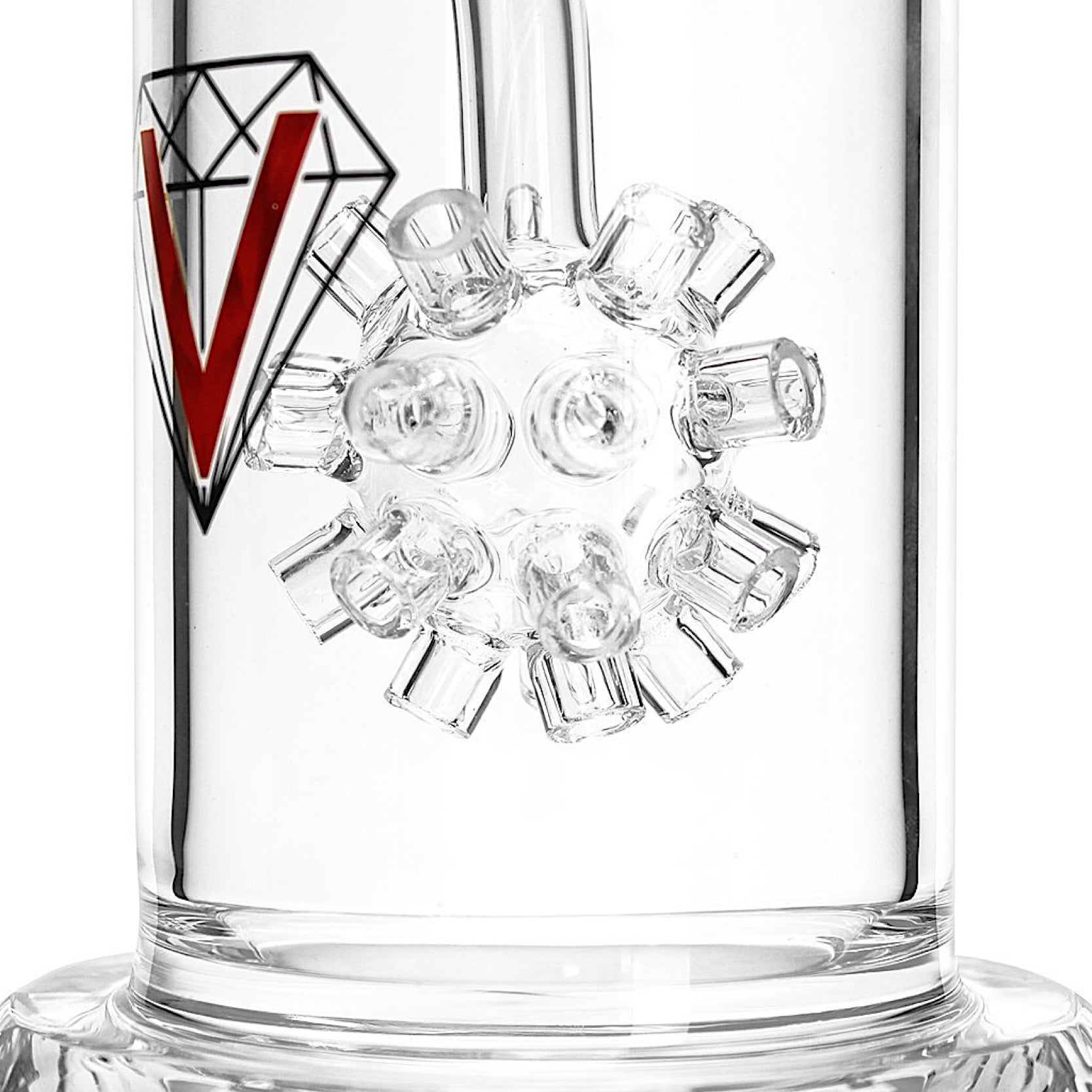 Shop Vodka Glass "Diamond Rose" - 12” Diamond Series Bong in australian