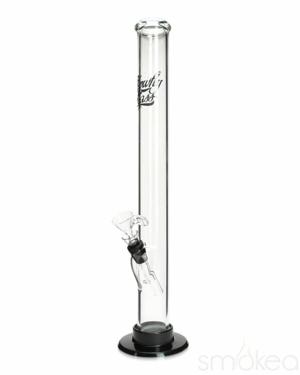 Shop Glowfly Glass 15" Straight Bong w/ Removable Base in australian