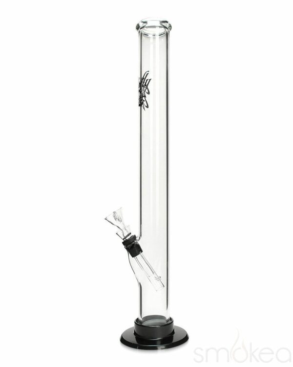 Shop Glowfly Glass 15" Straight Bong w/ Removable Base in australian