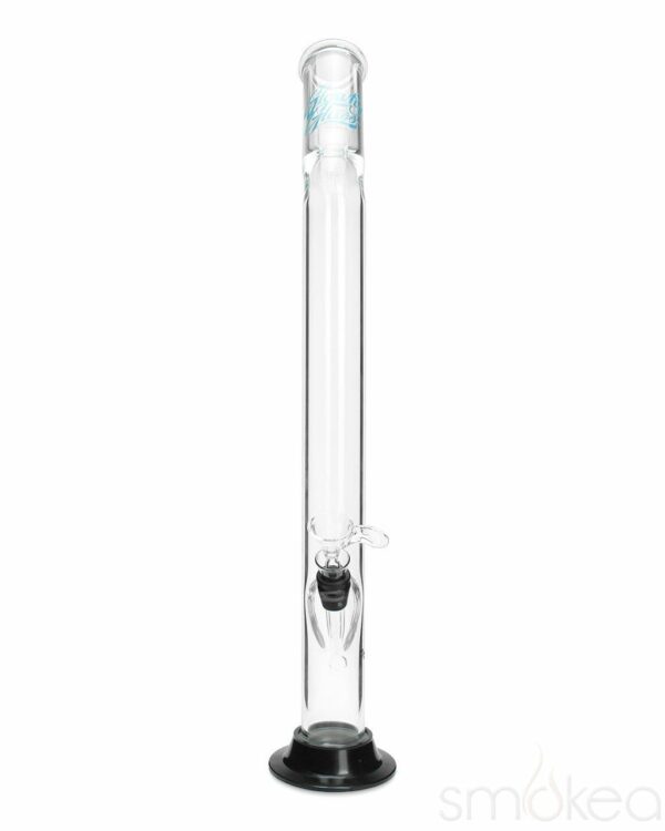 Shop Glowfly Glass 18" Bent Straight Bong w/ Removable Base in australian