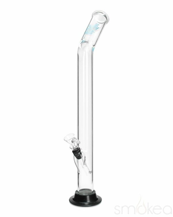 Shop Glowfly Glass 18" Bent Straight Bong w/ Removable Base in australian